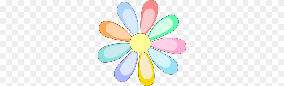 Daisy Clipart Colorful Flower, Appliance, Ceiling Fan, Device, Electrical Device Png Image