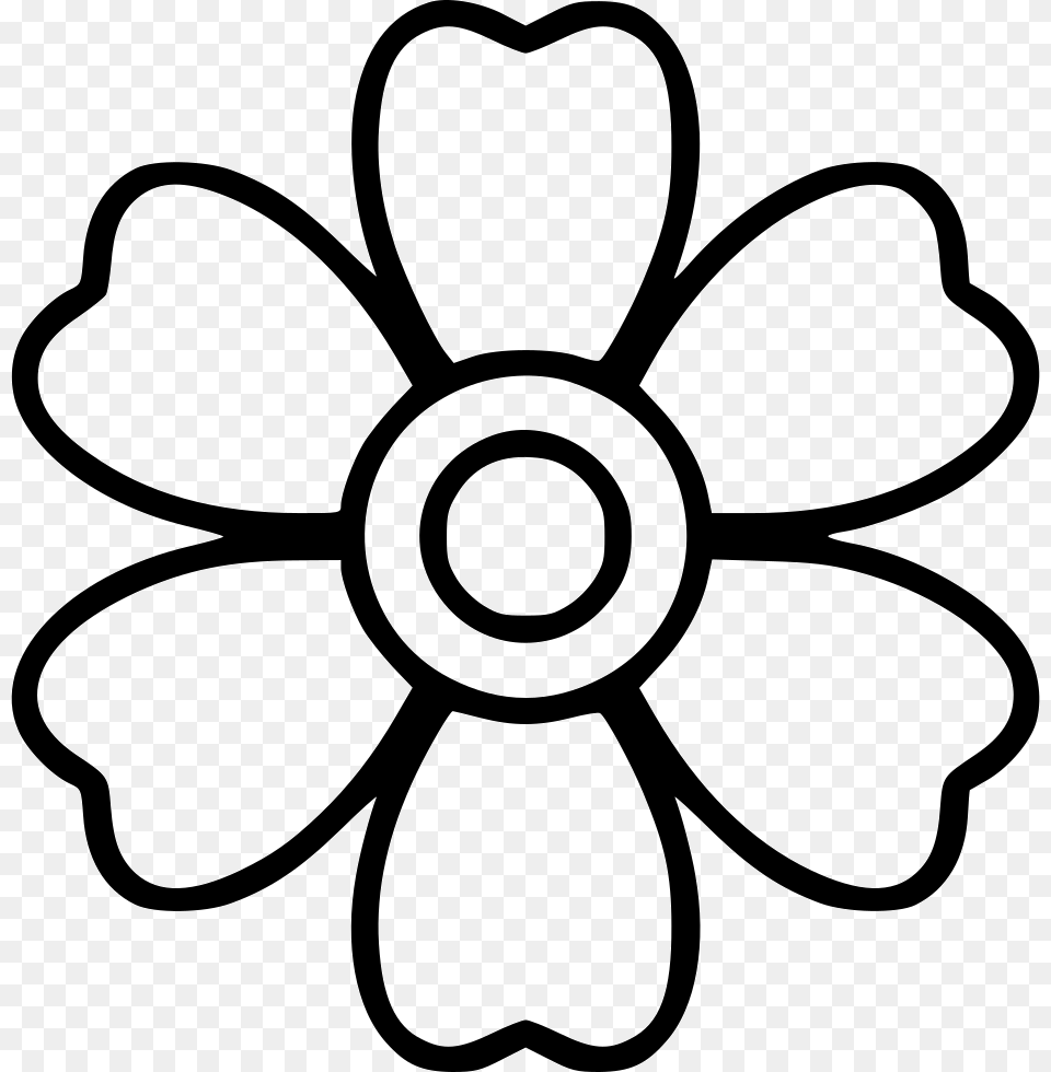 Daisy Colouring Pages Of A Flower, Anemone, Plant, Stencil Png Image