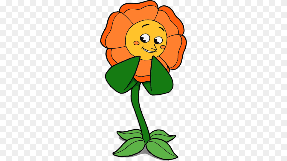 Daisy Cute Cuphead Cagney Carnation Gif, Flower, Plant, Baby, Person Png