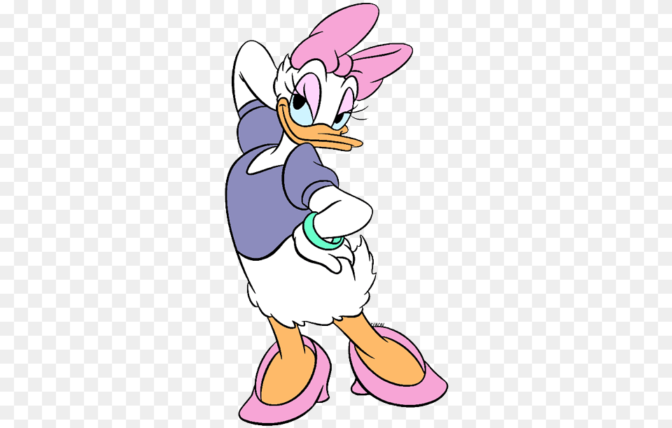 Daisy Duck Clip Art Disney Clip Art Galore, Cartoon, Baby, Person, Book Png