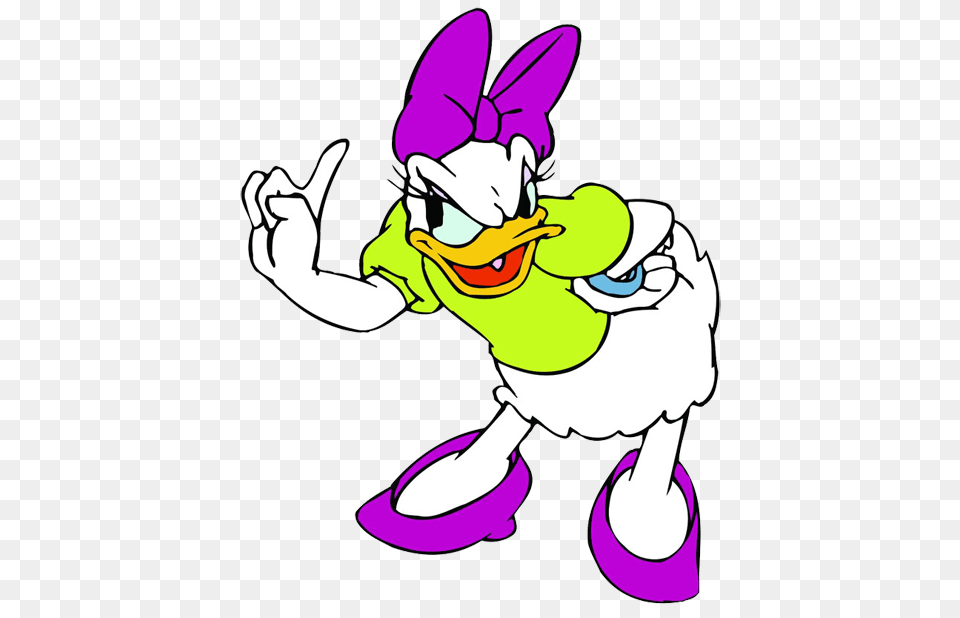 Daisy Duck Clipart, Cartoon, Purple, Baby, Person Png Image