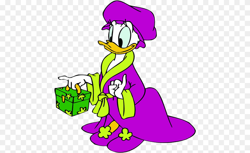 Daisy Duck Clipart Daisy Duck Robe, Cartoon, Baby, Person Free Png
