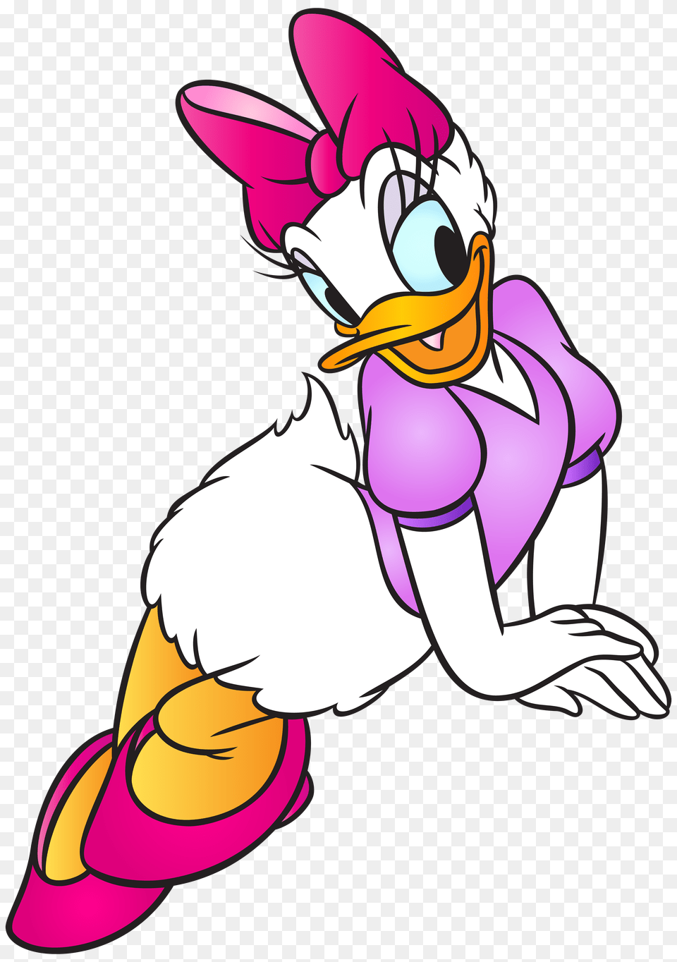 Daisy Duck Free Clip Art, Cartoon, Purple, Book, Comics Png