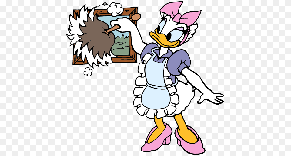 Daisy Dusting Pixels Donald Daisy Duck, Book, Comics, Publication, Cartoon Free Png