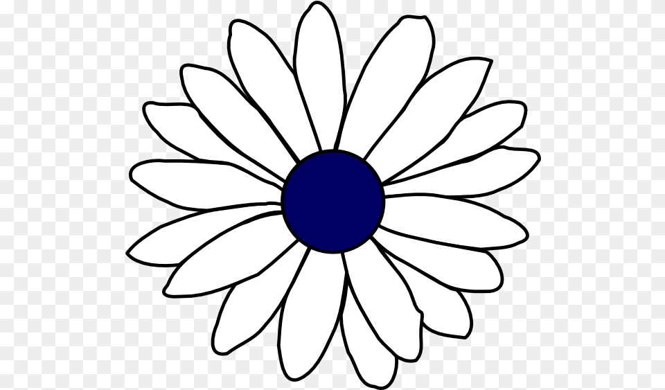 Daisy Flower Clipart Black And White White Flower Outline, Plant, Anemone, Animal, Fish Free Transparent Png