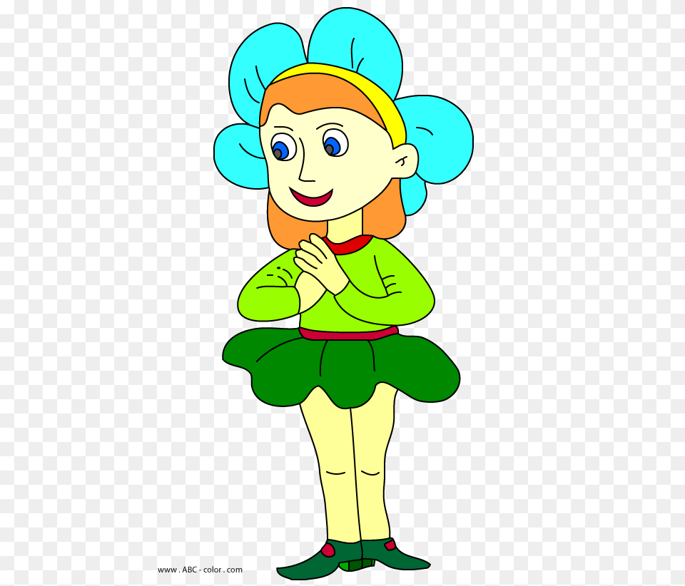 Daisy Girl Raster Painting, Baby, Cartoon, Person, Elf Png