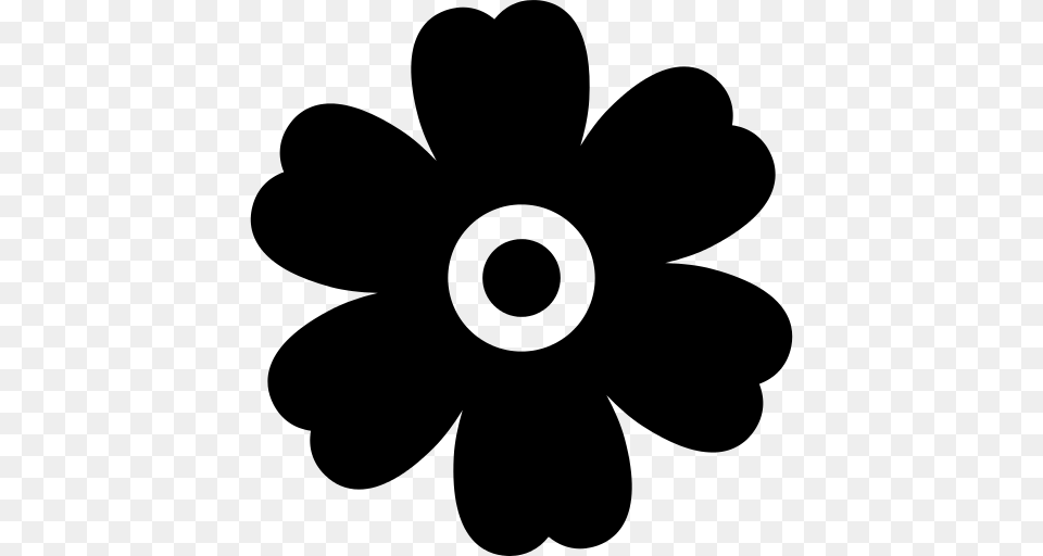 Daisy Icon, Gray Free Transparent Png