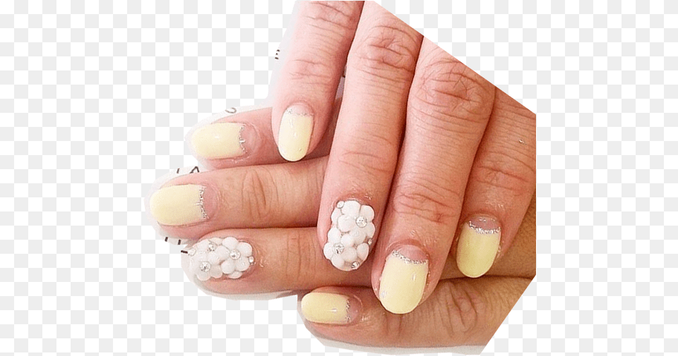 Daisy Nail Art Nail Polish, Body Part, Hand, Manicure, Person Free Transparent Png