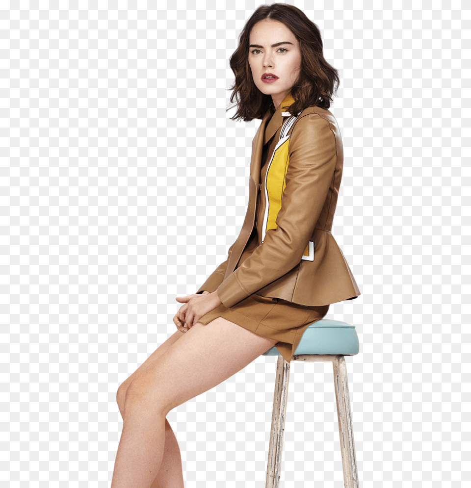 Daisy Ridley, Formal Wear, Jacket, Long Sleeve, Person Free Png Download