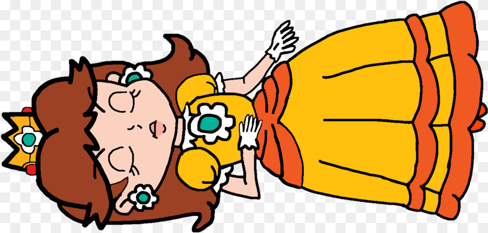 Daisy Sleeping Princess Daisy 2d Devintart, Baby, Person, Cartoon, Face Free Png