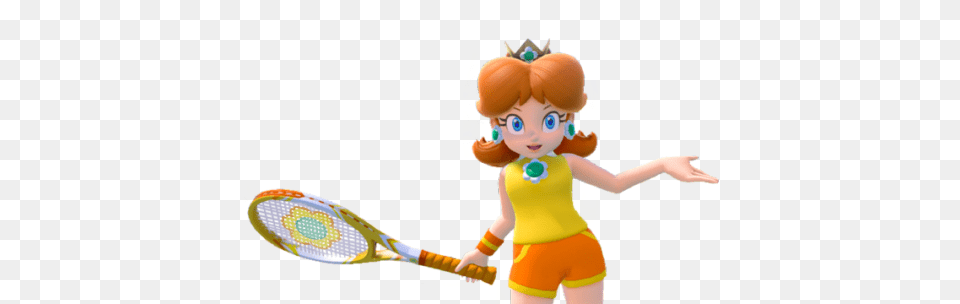 Daisy Transparent Mario Tennis Know Your Meme, Baby, Person, Racket, Toy Free Png