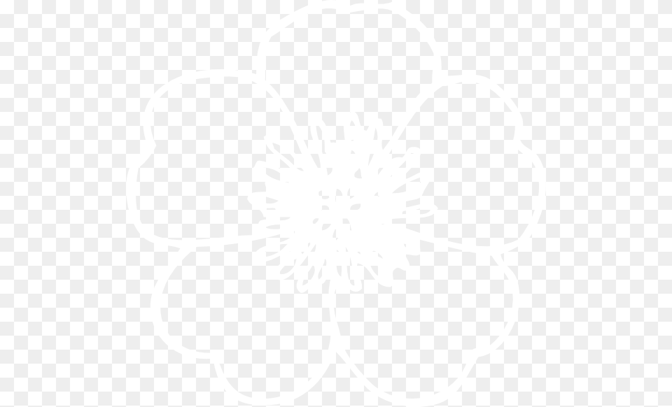 Daisy White Silhouette Clip Art At Clker White Flower Silhouette, Cutlery Free Png