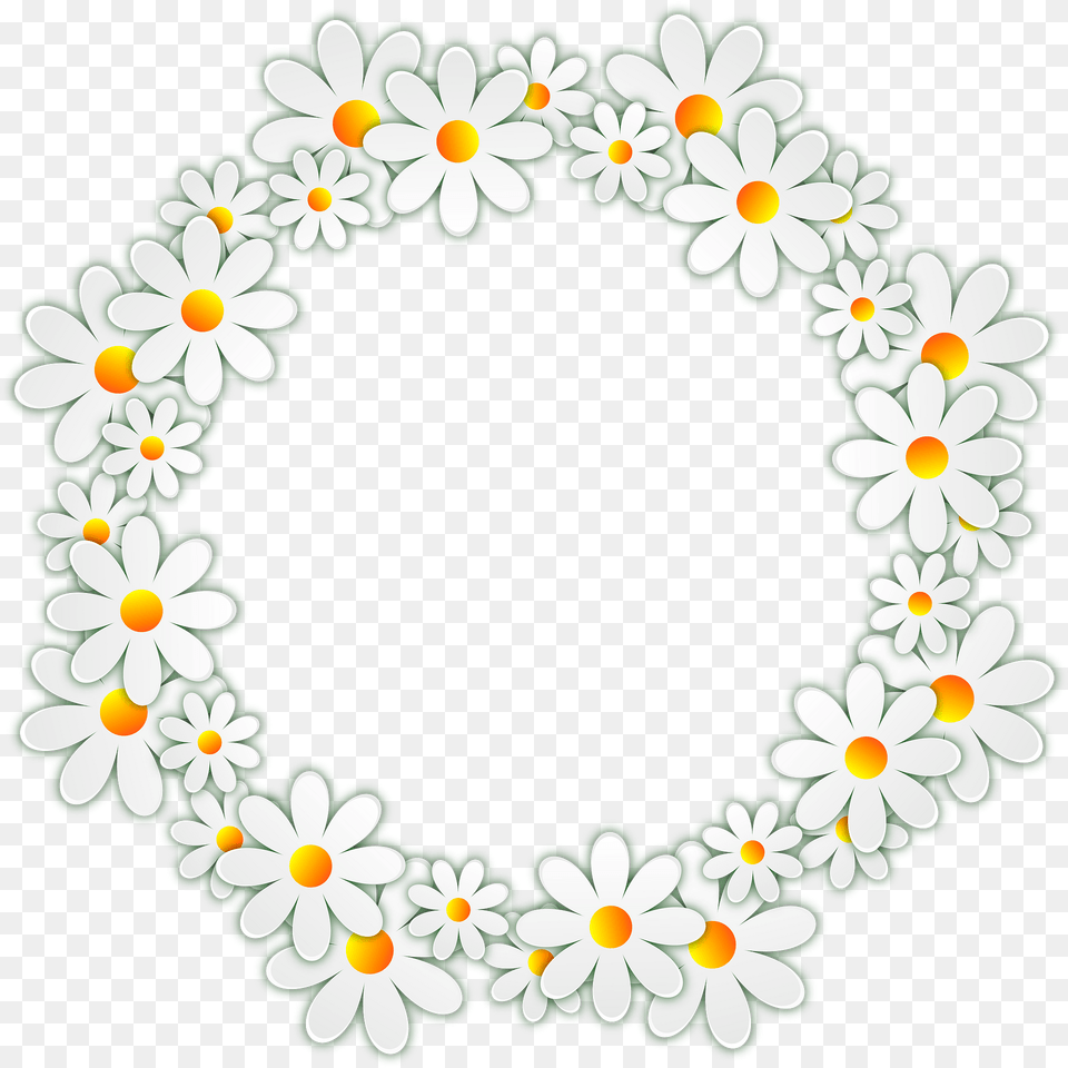 Daisy Wreath Clipart, Flower, Plant, Art, Floral Design Free Png