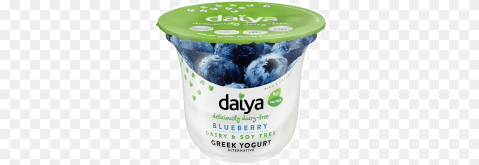 Daiya Blueberry Yogurt Plain Greek Yogurt Style Tube Daiya, Berry, Produce, Plant, Fruit Free Png