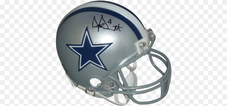 Dak Prescott Autographed Mini Helmet Jsa, American Football, Football, Football Helmet, Sport Png Image