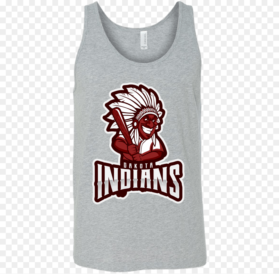 Dakota Indians Baseball Indian Unisex Active Tank, Clothing, T-shirt, Tank Top, Baby Free Png Download