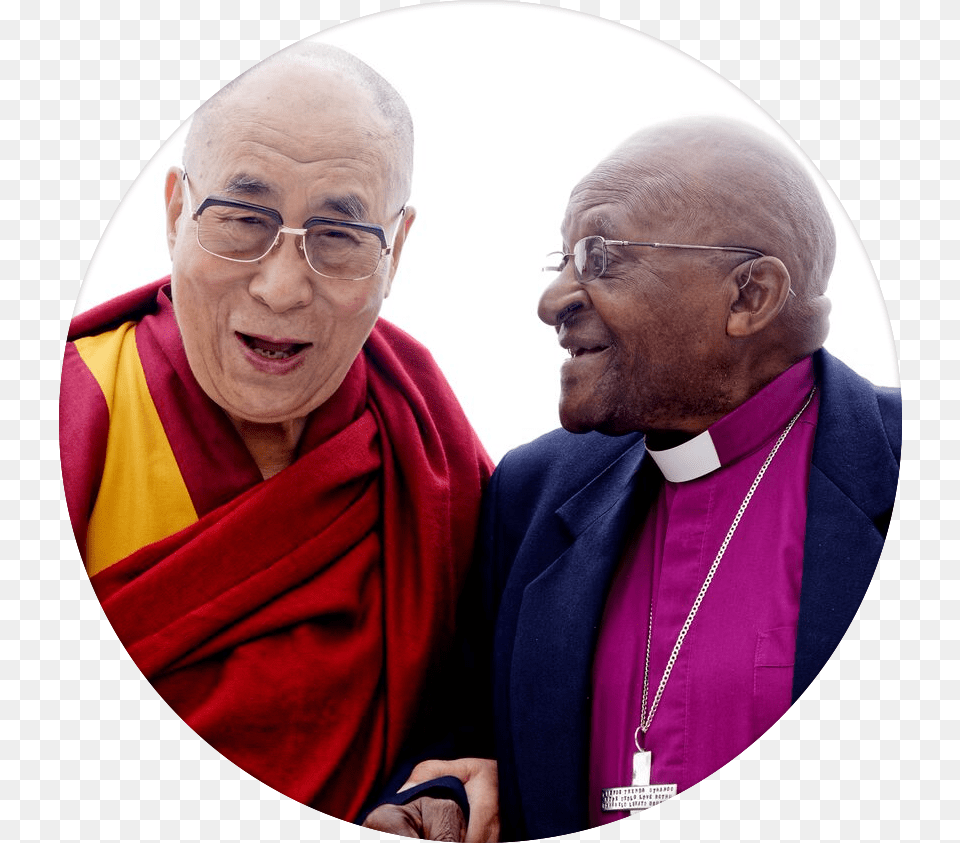 Dalai Lama High Quality Image Archbishop Desmond Tutu And Dalai Lama, Priest, Photography, Person, Male Free Png