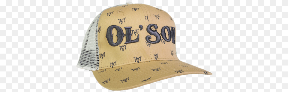 Dale Brisby Olu0027 Son Pale Yellow Mesh Precurved Skull Print For Baseball, Baseball Cap, Cap, Clothing, Hat Free Transparent Png