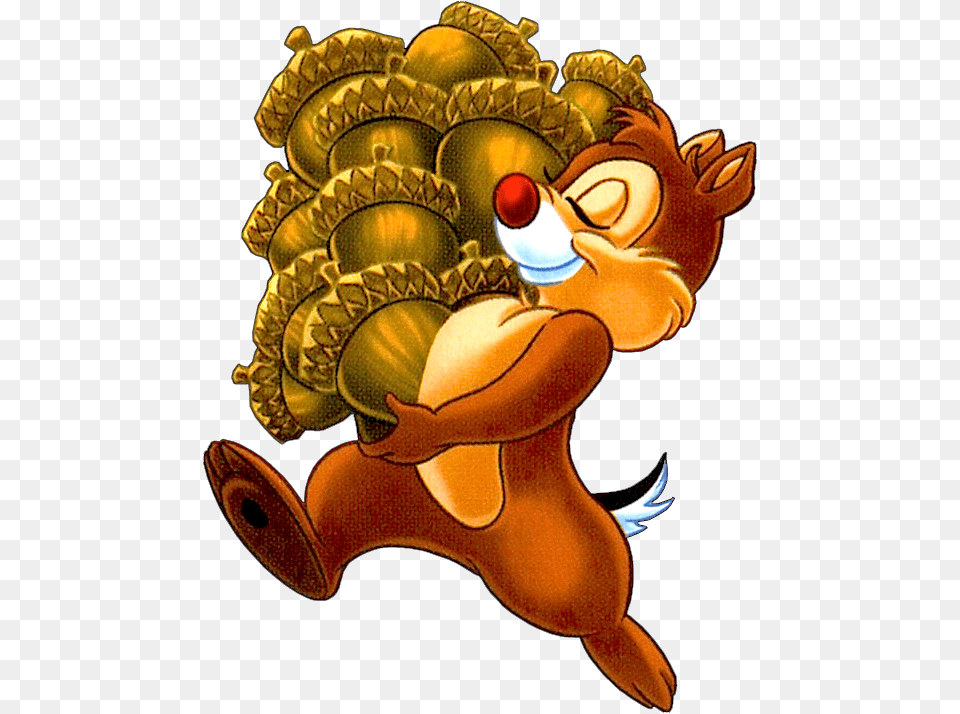 Dale Gathering Acorns Disney Chip And Dale Chips Png