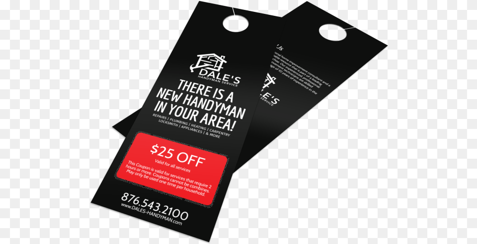 Dale S Handyman Discount Door Hanger Template Preview Flyer, Advertisement, Poster, Paper, Text Free Transparent Png