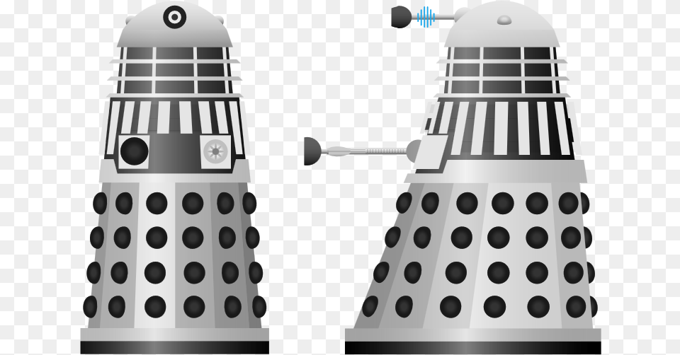 Dalek White And Black Daleks, Cutlery Png Image