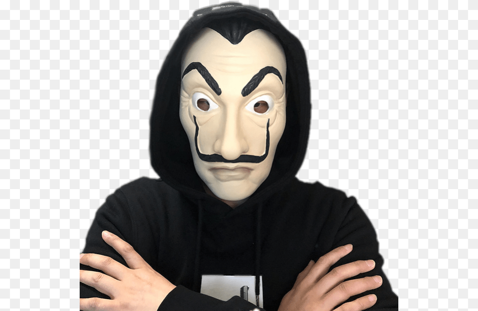 Dali Money Heist Mask, Adult, Portrait, Photography, Person Free Png Download