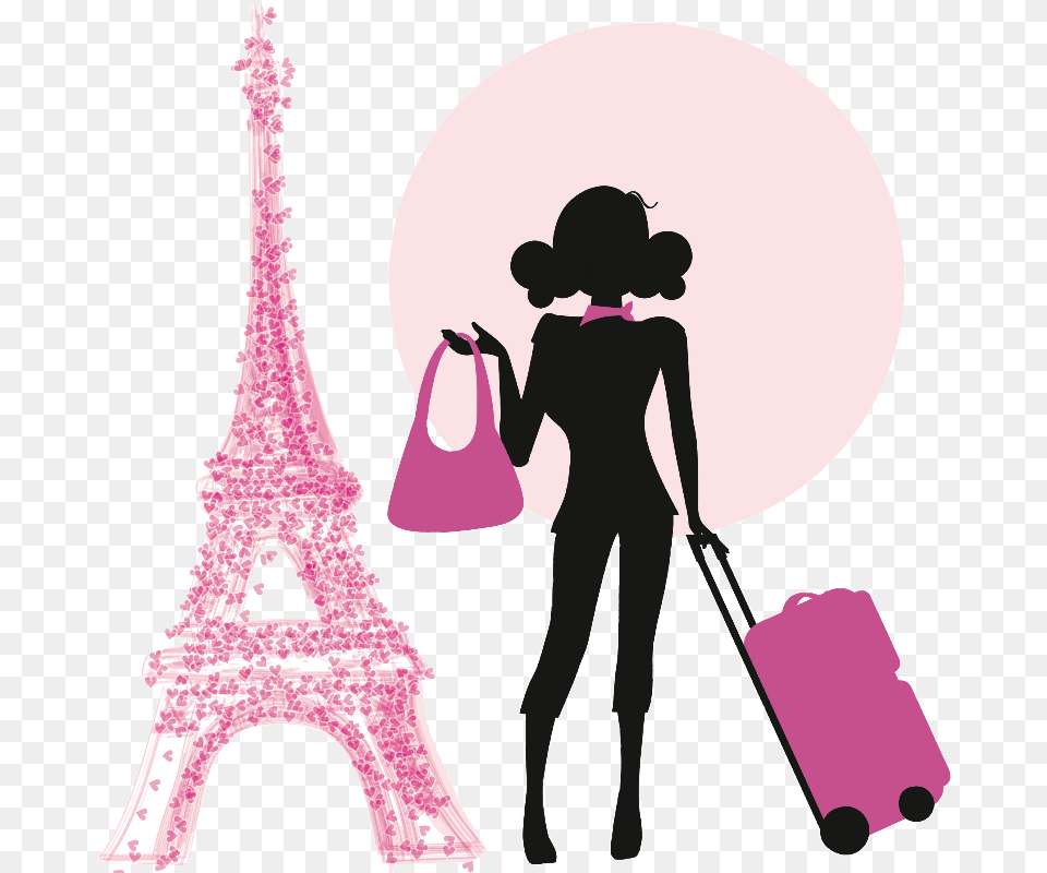 Dall Clipart Paris Girl In Paris, Accessories, Bag, Handbag, Person Png Image