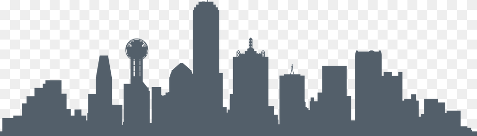 Dallas City Skyline Silhouette Png Image