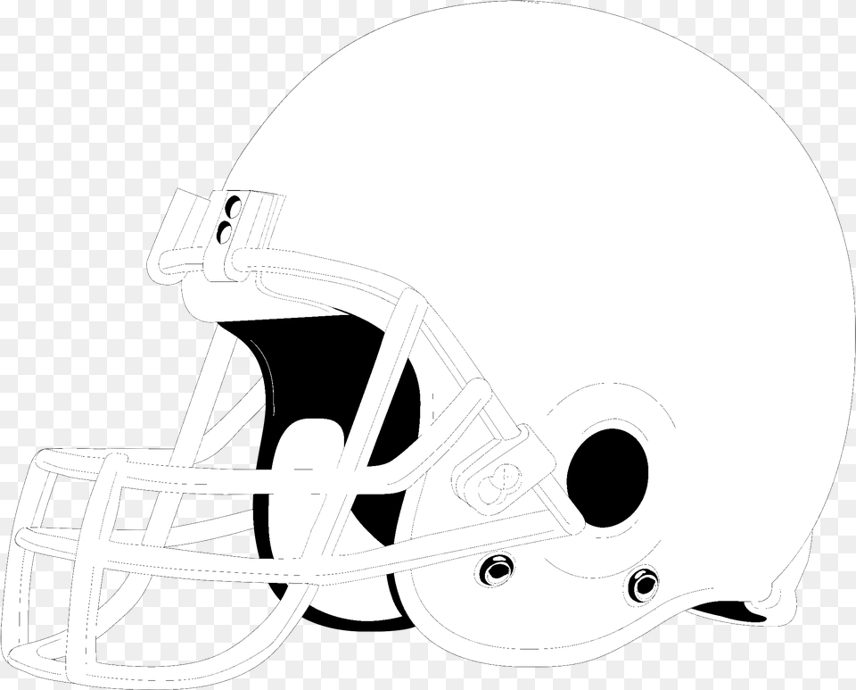 Dallas Cowboy Logo Black And White White Helmet And Football, American Football, Football Helmet, Sport, Person Free Transparent Png