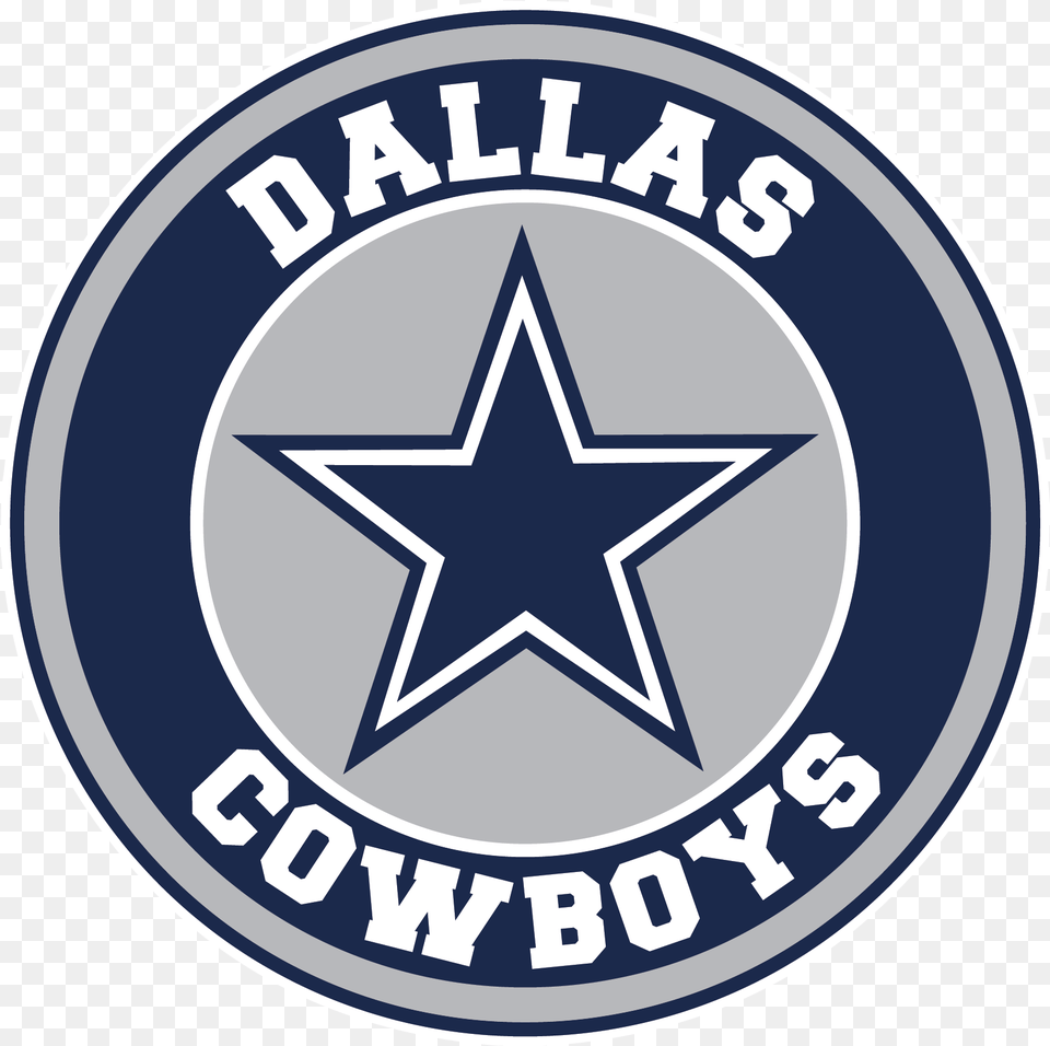 Dallas Cowboys Circle Logo Vinyl Decal Dallas Cowboys, Symbol, Star Symbol, Emblem Png