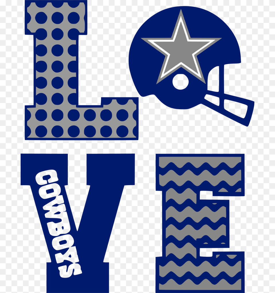 Dallas Cowboys Clipart Blue Love Dallas Cowboys Svg, Symbol Free Png Download