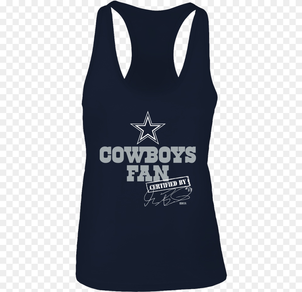 Dallas Cowboys Fanatic Certified By Dez Bryant Dallas Cowboys, Clothing, Tank Top Free Transparent Png