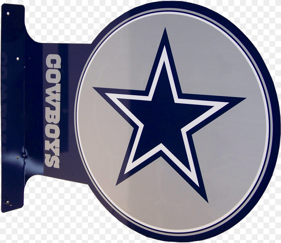 Dallas Cowboys Footbal Flanged Double Sided Sign West Point Museum, Symbol, Logo, Emblem, Accessories Free Png Download