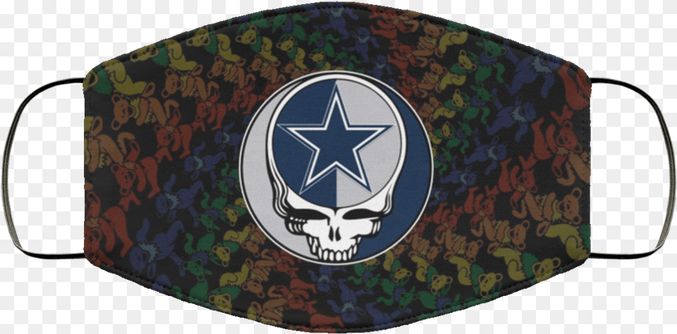 Dallas Cowboys Grateful Dead Face Mask Grateful Dead, Accessories, Bag, Handbag, Buckle Free Png