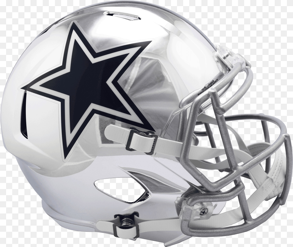 Dallas Cowboys Helmet Dallas Cowboys Full Size Chrome Helmet Free Png Download