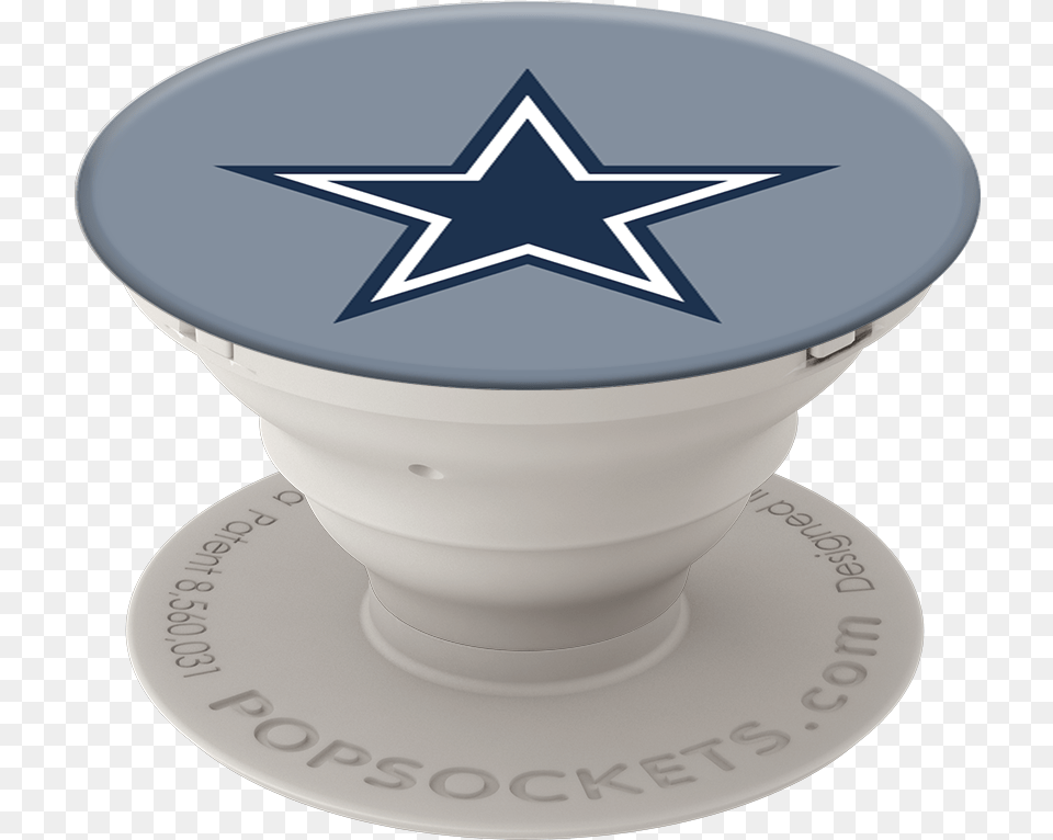 Dallas Cowboys Helmet Patriots Logo Popsocket, Star Symbol, Symbol, Saucer Free Png Download