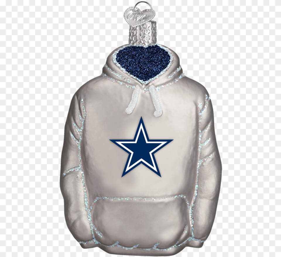 Dallas Cowboys Hoodie Ornament Old World Christmas Detroit Lions Hoodie Glass Blown, Sweatshirt, Sweater, Knitwear, Clothing Png Image
