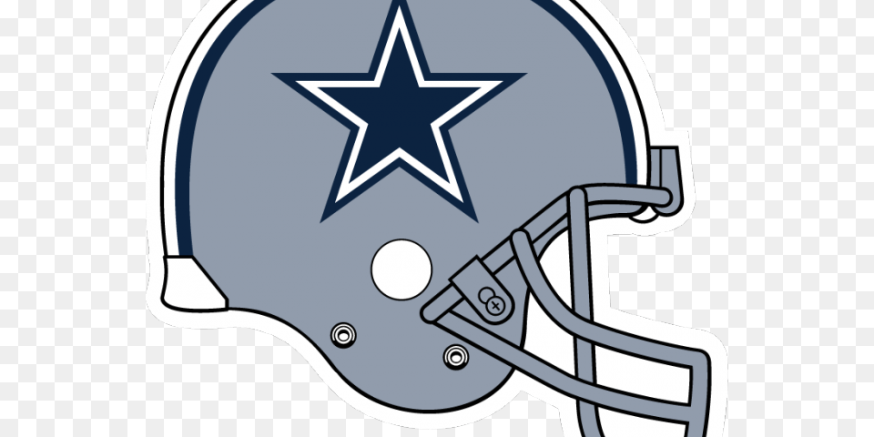 Dallas Cowboys Logo Transparent, Helmet, American Football, Football, Person Png Image