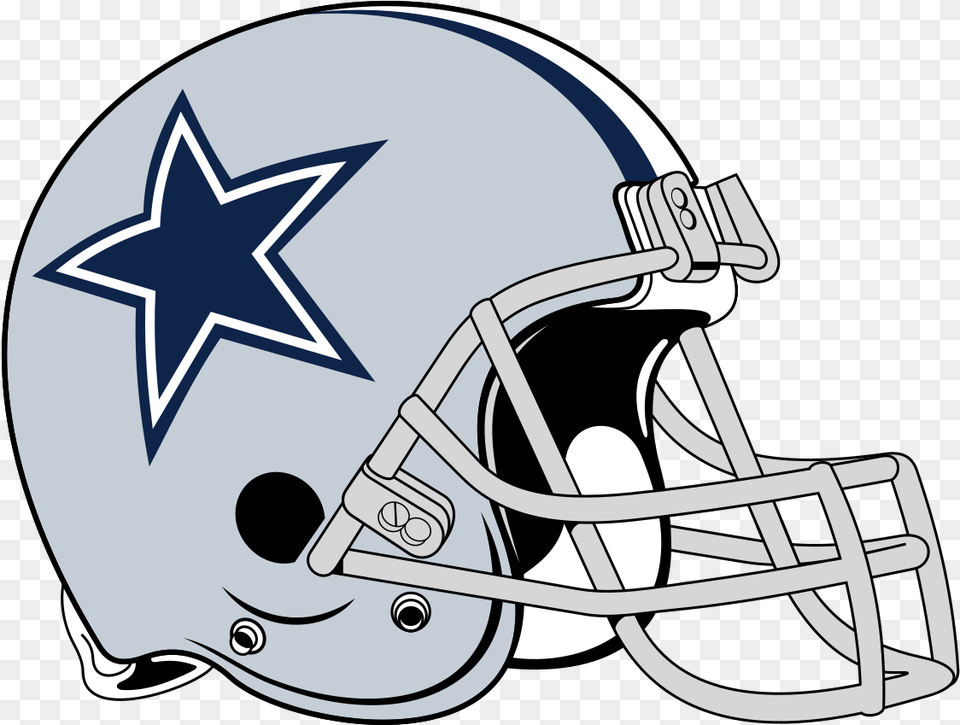 Dallas Cowboys Logo Transparent Logos Dallas Cowboys Helmet Logo, American Football, Football, Football Helmet, Person Png Image