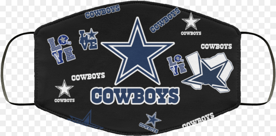 Dallas Cowboys Love Face Mask Sunfoxshirtcom Freddy Krueger With A Face Mask, Accessories, Cap, Clothing, First Aid Free Png Download