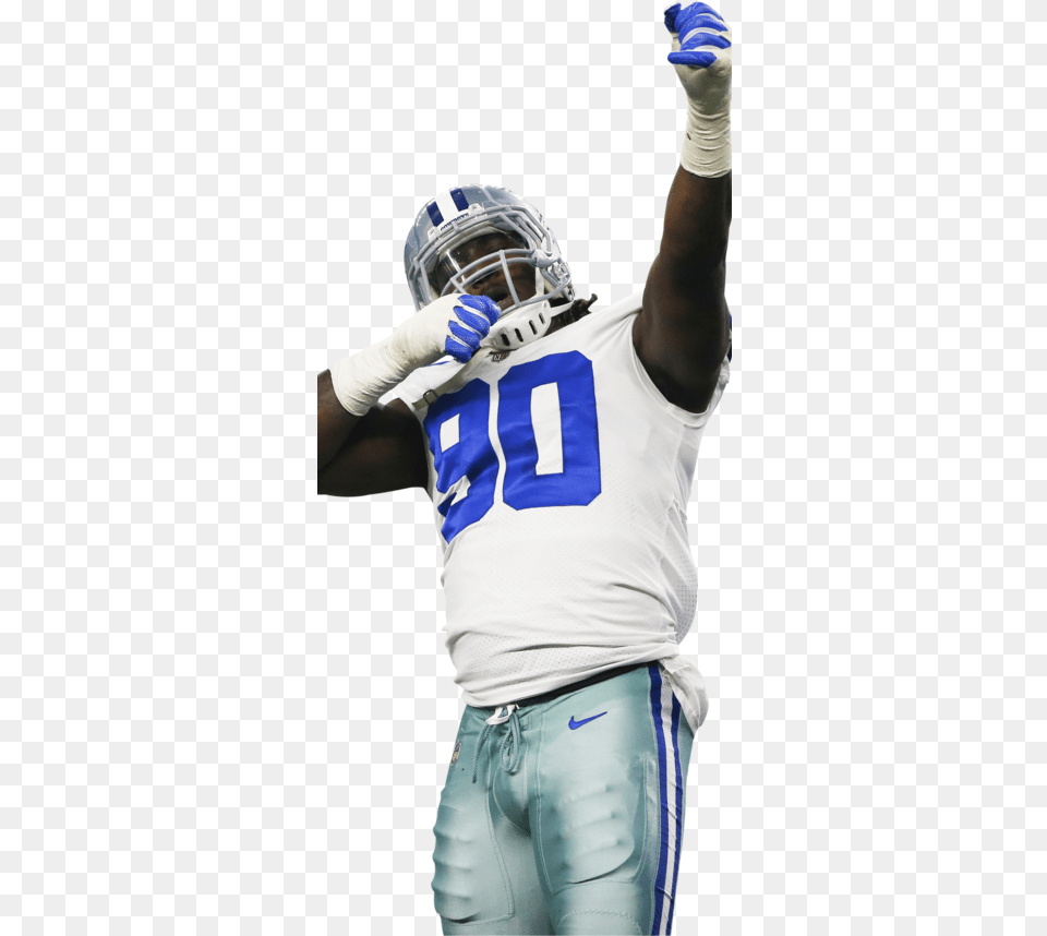 Dallas Cowboys Players Demarcus Lawrence No Background, Helmet, Playing American Football, Person, Sport Free Png