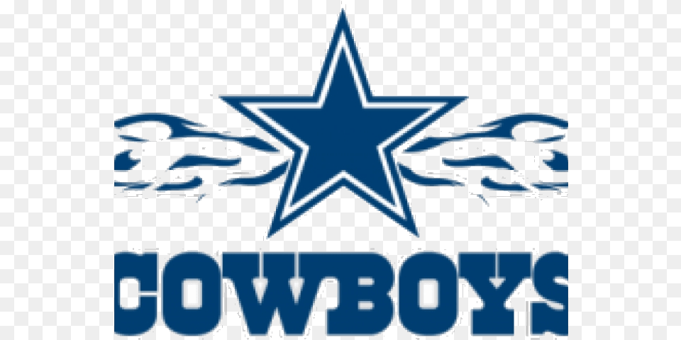 Dallas Cowboys Symbol Clipart Printable Star Transparent Dallas Cowboys Logo With Flames, Star Symbol, Aircraft, Airplane, Transportation Free Png