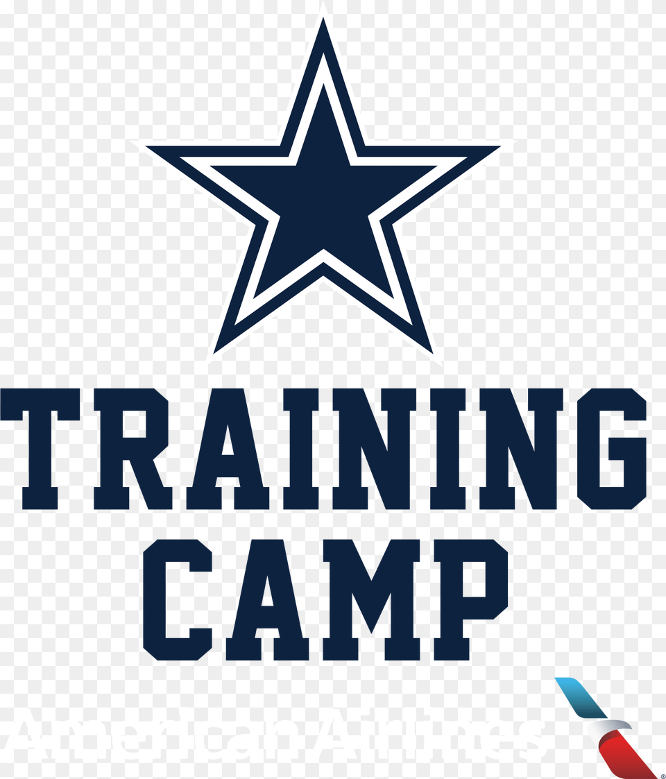Dallas Cowboys Training Camp Logo Organization Brand Dallas Cowboys Training Camp Dates 2019, Star Symbol, Symbol Free Png Download