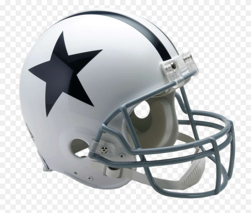 Dallas Cowboys Vsr4 Authentic Throwback 60 63 Helmet, American Football, Football, Football Helmet, Sport Png Image