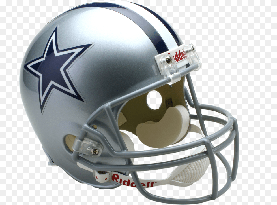 Dallas Full Size Replica Riddell Dallas Cowboys Deluxe Replica Helmet, American Football, Football, Football Helmet, Sport Free Transparent Png