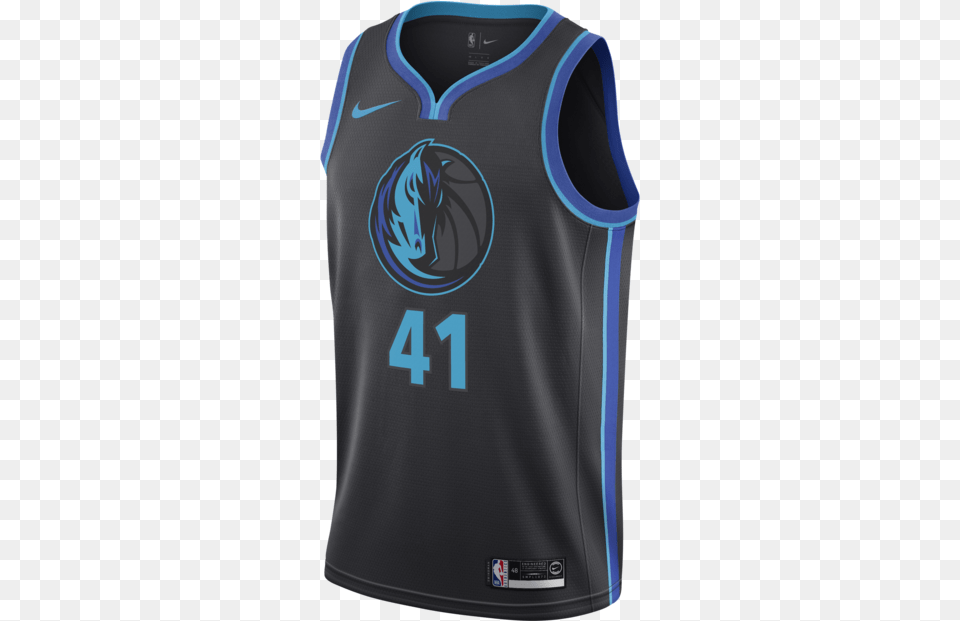 Dallas Mavericks Dirk Nowitzki Nike City Edition 2018 2019 Dallas Mavericks Jersey 2018, Clothing, Shirt, Bib, Person Free Transparent Png