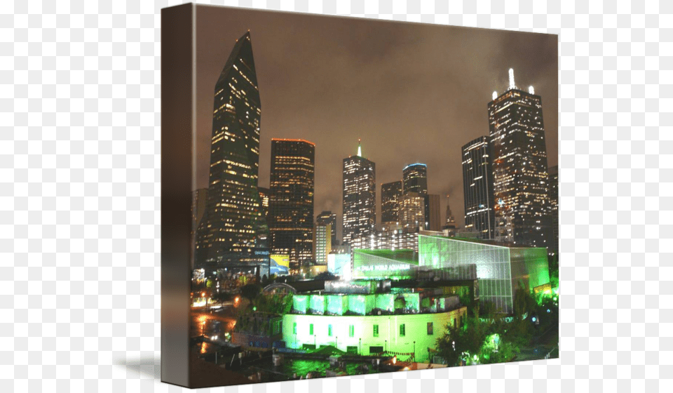 Dallas Skyline At Night Skyscraper, Architecture, Office Building, Metropolis, High Rise Free Png Download