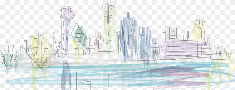 Dallas Skyline Dallas, City, Art, Graphics, Architecture Free Png Download