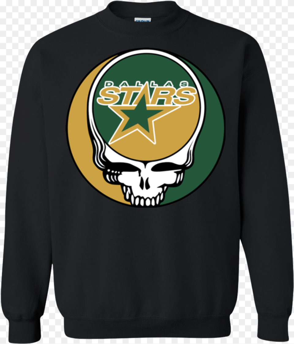 Dallas Stars Hockey Grateful Dead Steal Your Face Sweatshirt Grateful Dead Black Light Felt 24x36 Poster, Clothing, Sweater, Sleeve, Long Sleeve Png