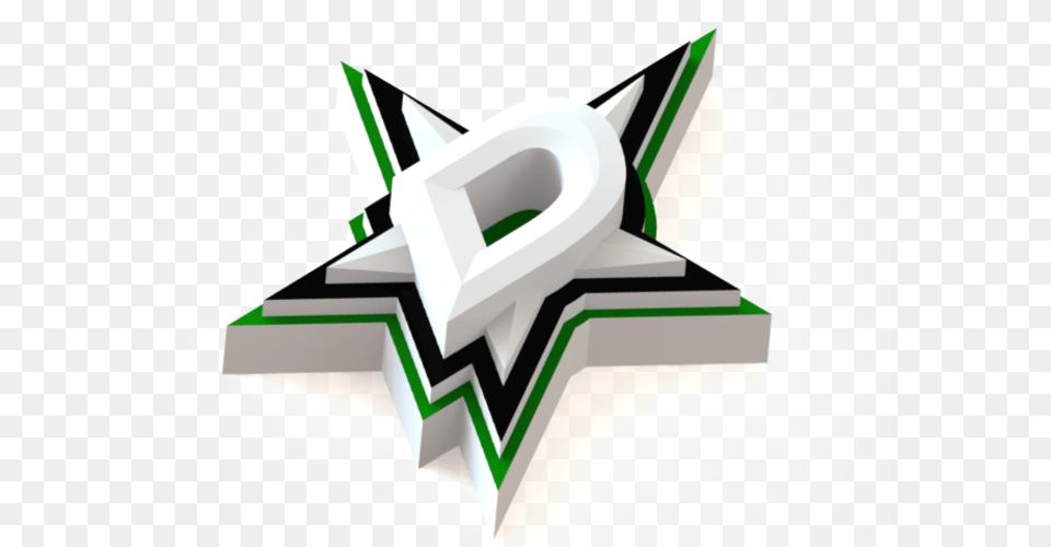 Dallas Stars Logo 3d Print Dallas Stars 3d Logo, Symbol, Star Symbol, Cross Free Transparent Png
